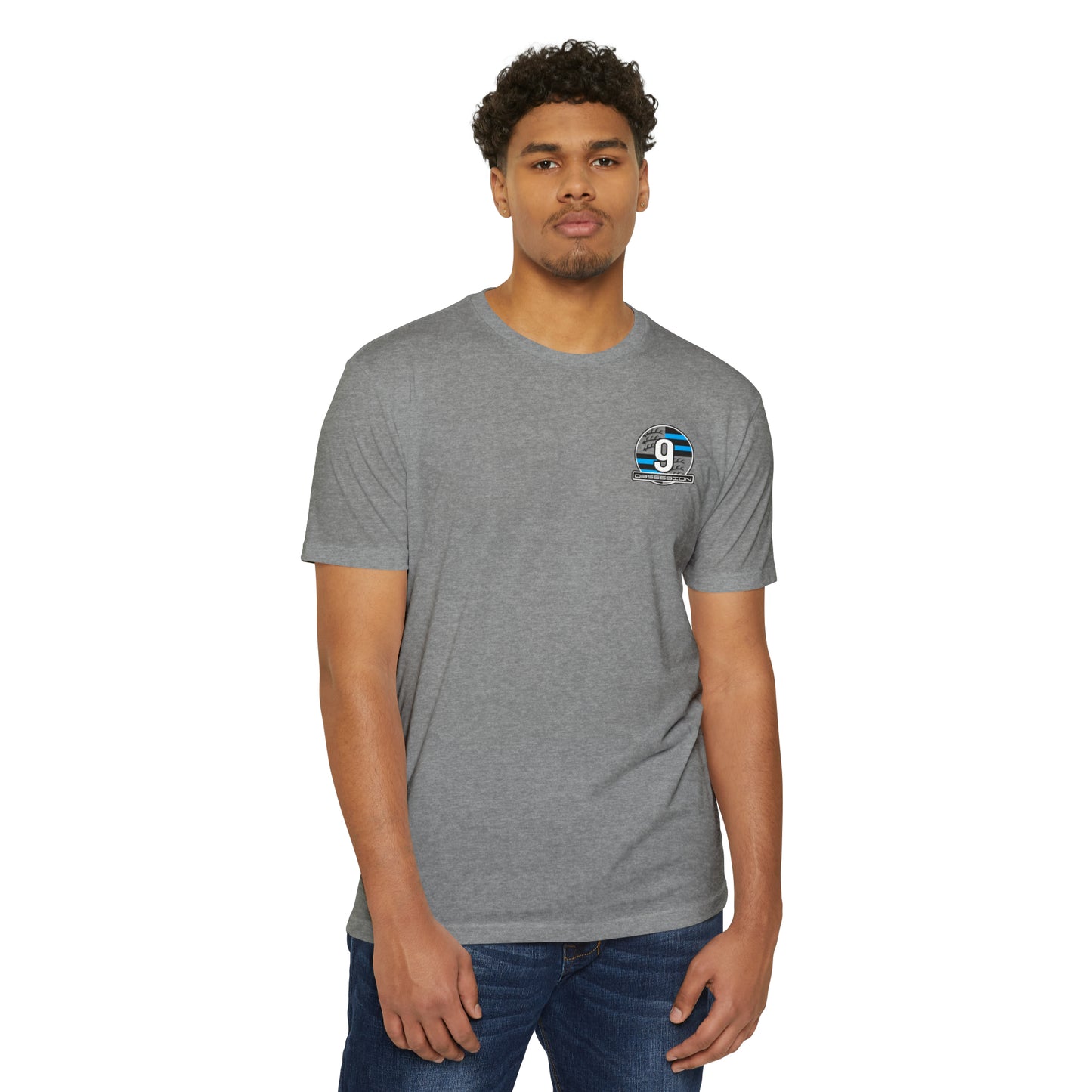 9 Obsession Next Level 6210 Men's Heather Gray T-Shirt