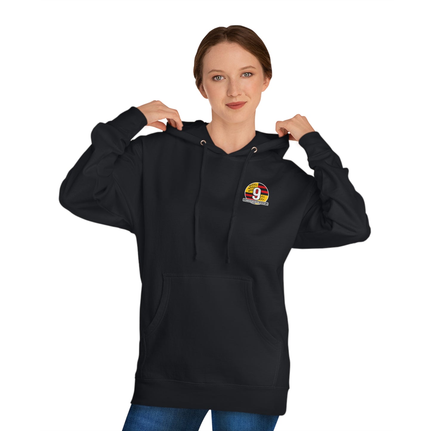 9 Obsession Black Hooded Sweatshirt