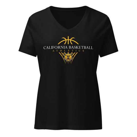 California Basketball Athletics Women’s relaxed v-neck t-shirt