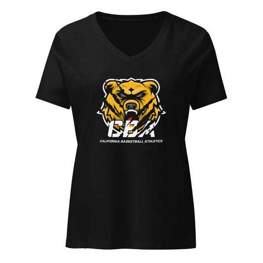 California Basketball Athletics Women’s relaxed v-neck t-shirt